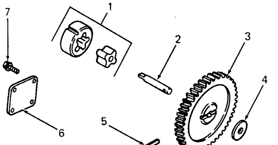 Oil Pump Diagram and Parts List for 1860 800000-821059-140661100-141661100 Cub Cadet Lawn Tractor